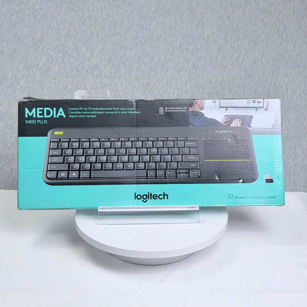 Logitech K400 Plus Wireless Touch Keyboard with Built-in Touchpad 920-007119